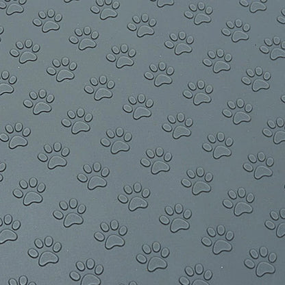 1PC Pet Silicone Eating Mat Paw Print Modeling Leak-Proof Spill-Proof Easy To Clean Cat And Dog Pet Mat.